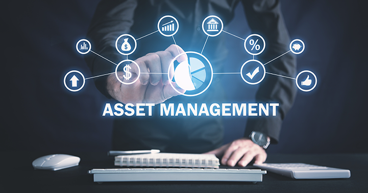 asset management technology business concept